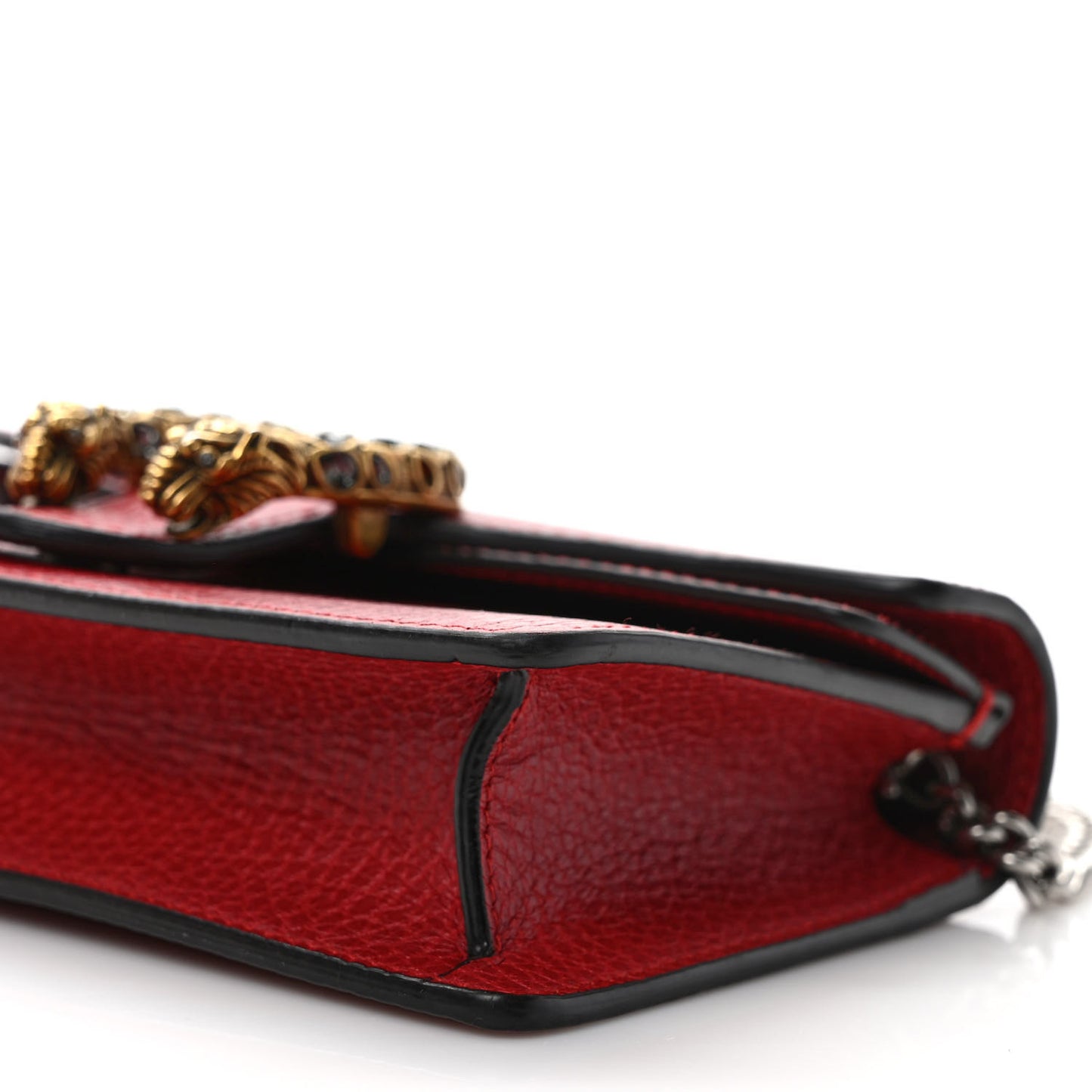 Calfskin Super Mini Dionysus Shoulder Bag Hibiscus Red