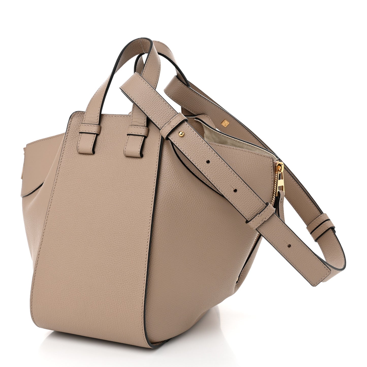 Calfskin Small Hammock Shoulder Bag Sand