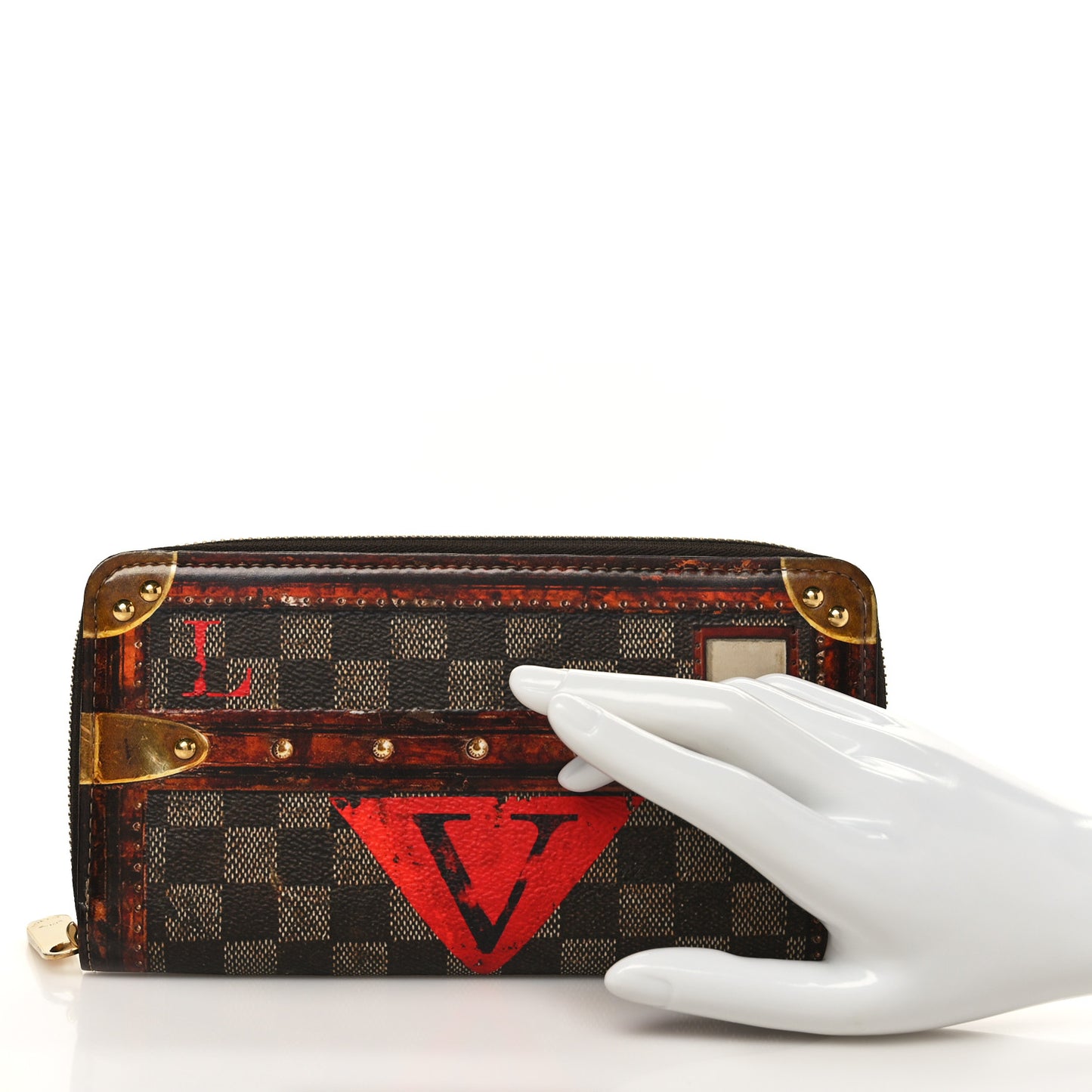 Transformed Damier Ebene Time Trunk Zippy Wallet