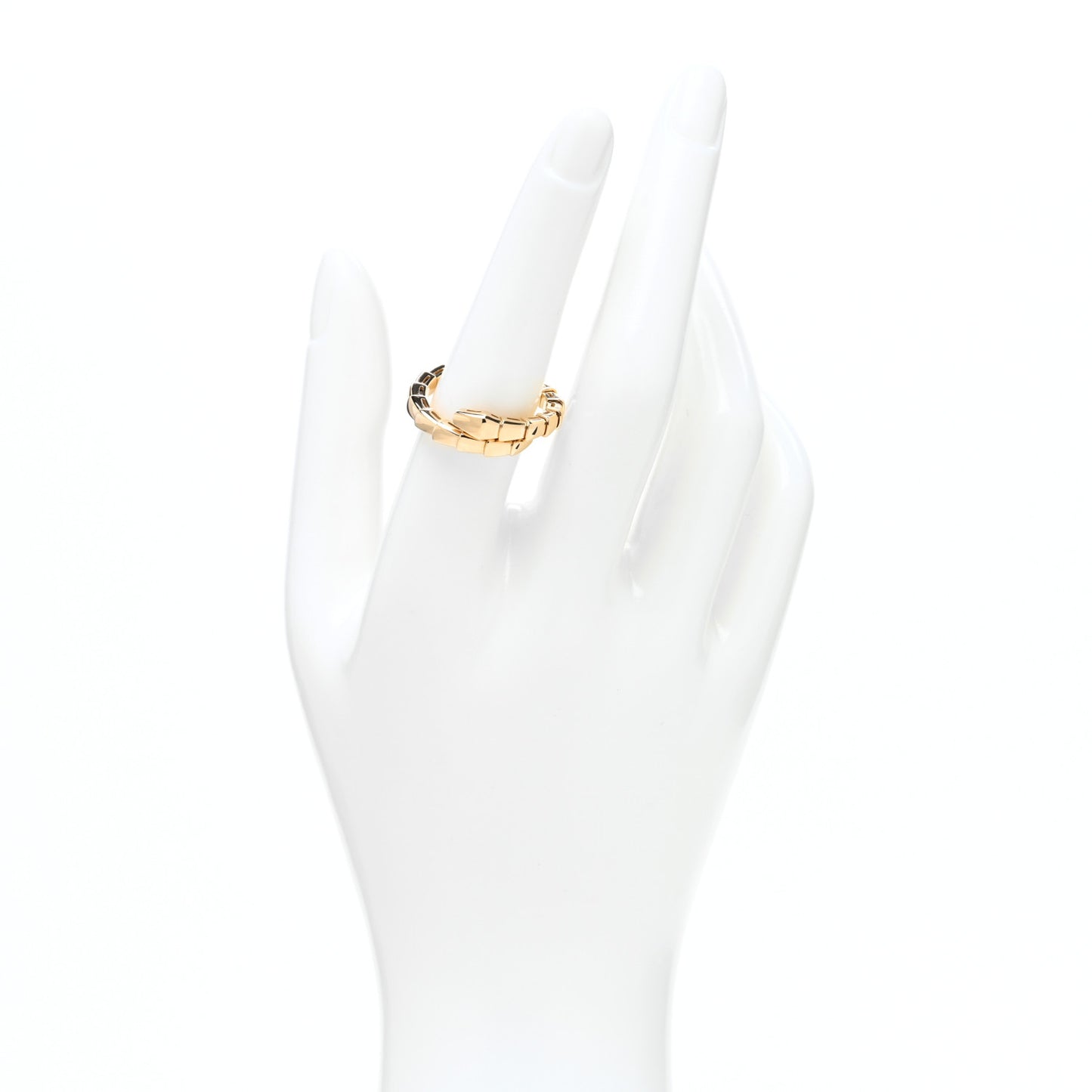18K Yellow Gold Serpenti Viper Ring XL