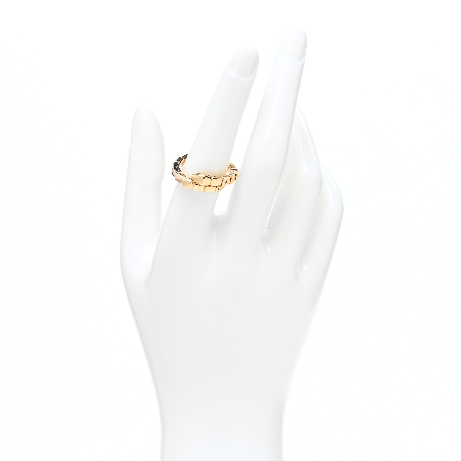 Bulgari 18K Yellow Gold Serpenti Viper Ring XL 2 of 5
