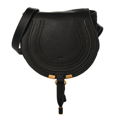 Chloe Calfskin Mini Marcie Round Crossbody Bag Black 1 of 10