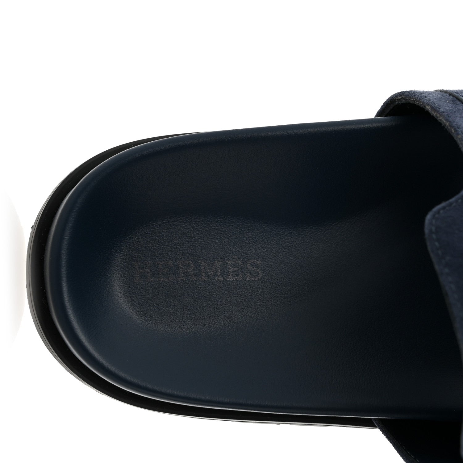 Hermes Suede Goatskin Womens Empire Sandals 39.5 Bleu Celeste 8 of 10