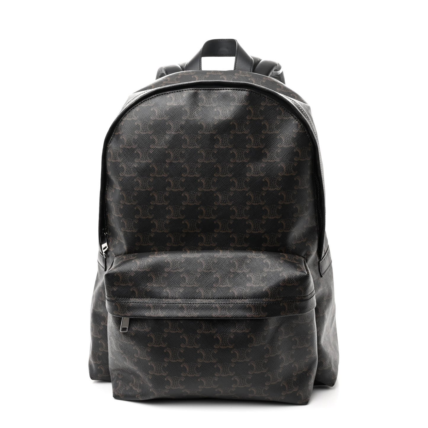 Triomphe Canvas XL Calfskin Backpack Black