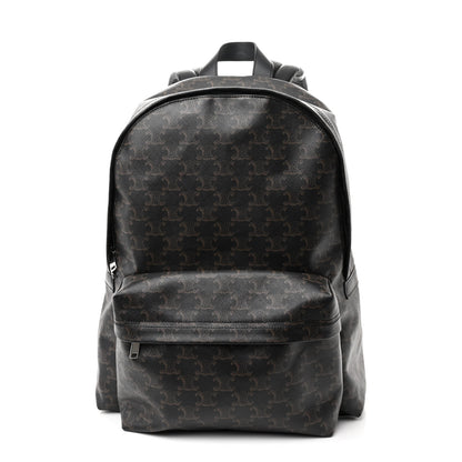 Celine Triomphe Canvas XL Calfskin Backpack Black 1 of 11