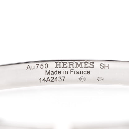 Hermes 18K White Gold Diamond PM Kelly Bracelet SH 4 of 4