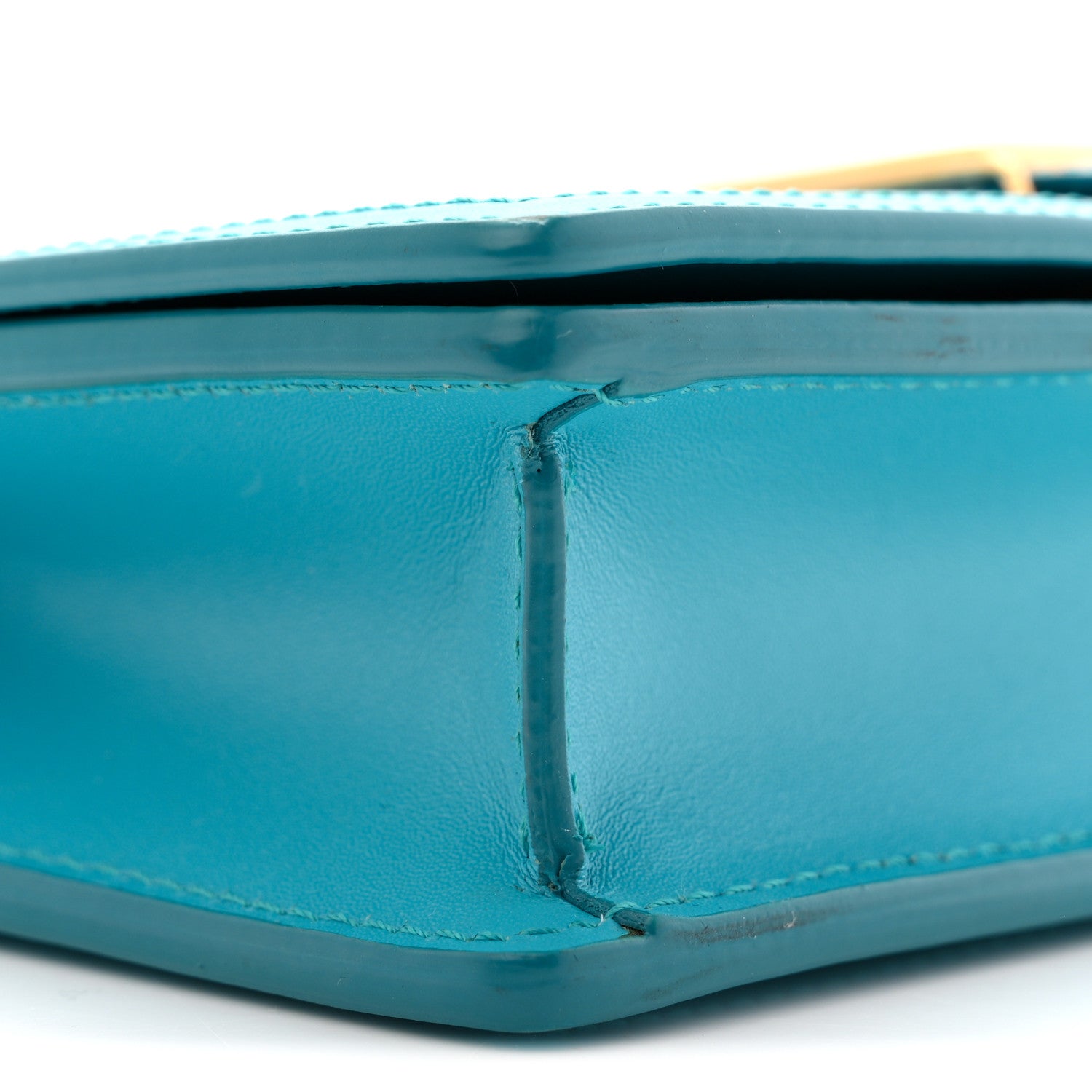 Versace Calfskin Greca Goddess Wallet On Chain Blue 8 of 12