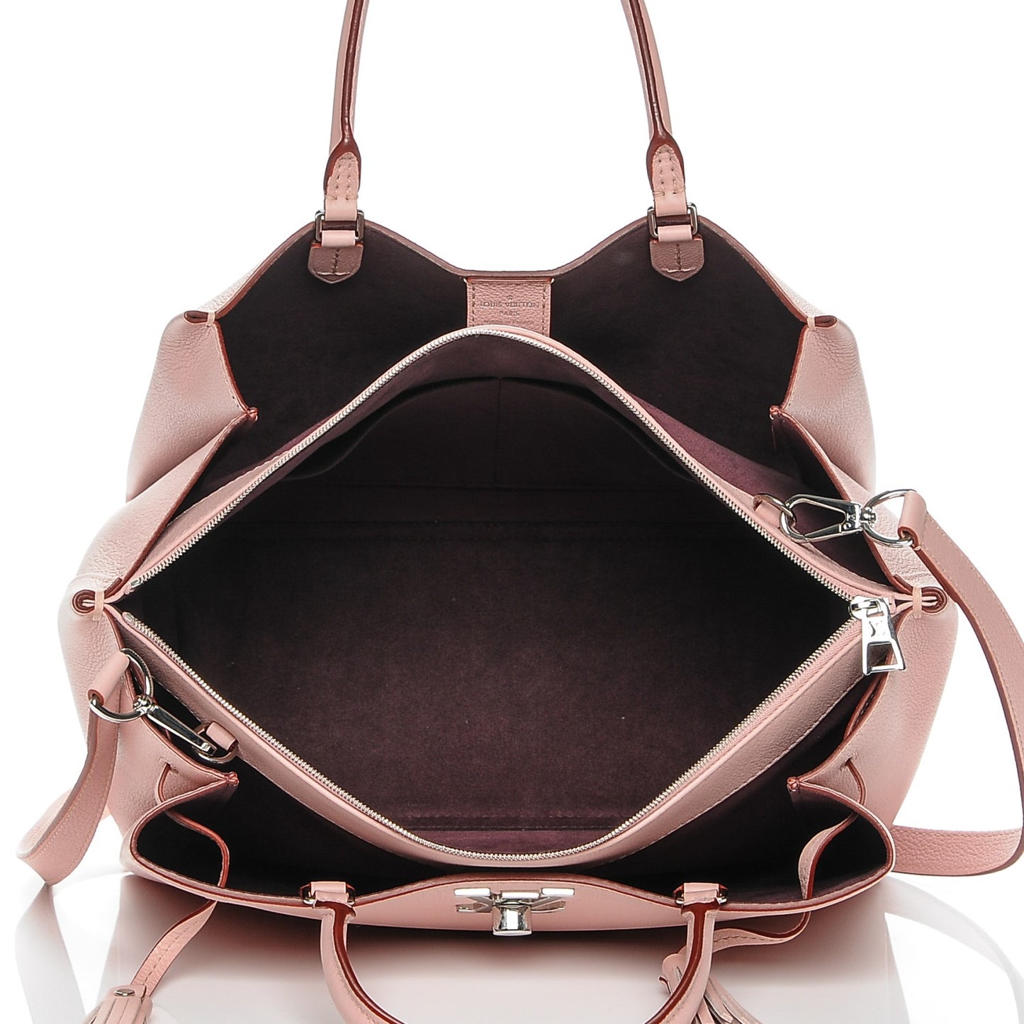 Calfskin Lockmeto Rose Poudre