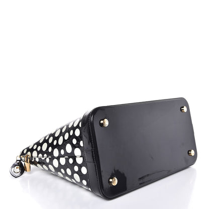 Louis Vuitton Vernis Kusama Infinity Dots Lockit MM Black 4 of 7
