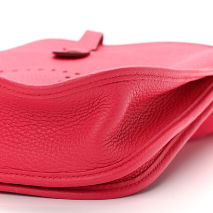 Hermes Taurillon Clemence Evelyne III PM Rose Extreme 10 of 11