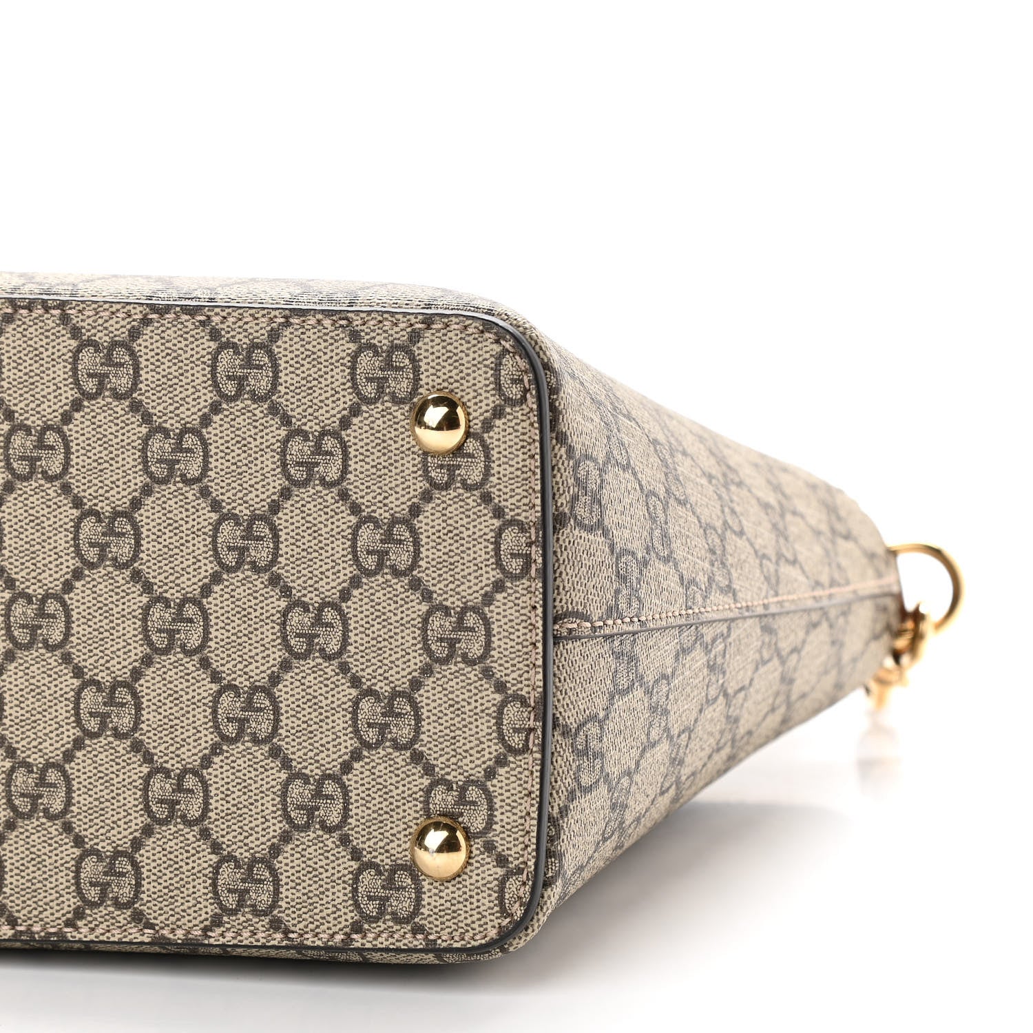 Gucci GG Supreme Monogram Small Zip Top Tote Beige Tuscany 11 of 15