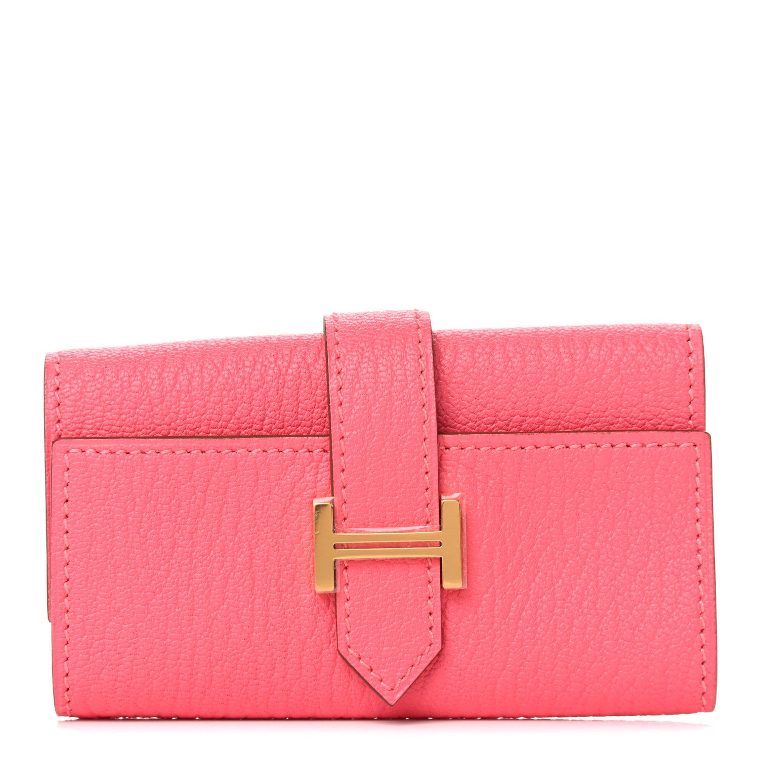 Hermes Chevre Mysore Bearn Multicles 4 Key Holder Rose Lipstick 1 of 9
