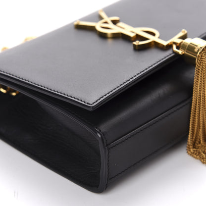 Saint Laurent Calfskin Small Classic Monogram Kate Tassel Satchel Black 6 of 10
