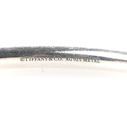 Tiffany Sterling Silver Rubedo Return to Narrow Circle Edge Cuff Bracelet 4 of 6