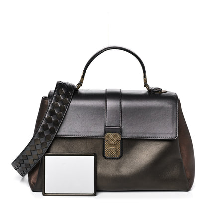 Bottega Veneta Nappa Medium Piazza Bag Dark Gold Antique Silver 1 of 20