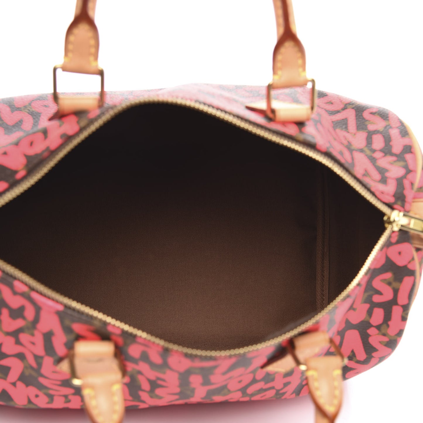 Monogram Graffiti Speedy 30 Fuchsia