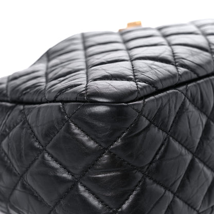 Chanel Aged Calfskin Quilted Medium Reissue Camera Case Black 8 of 16
