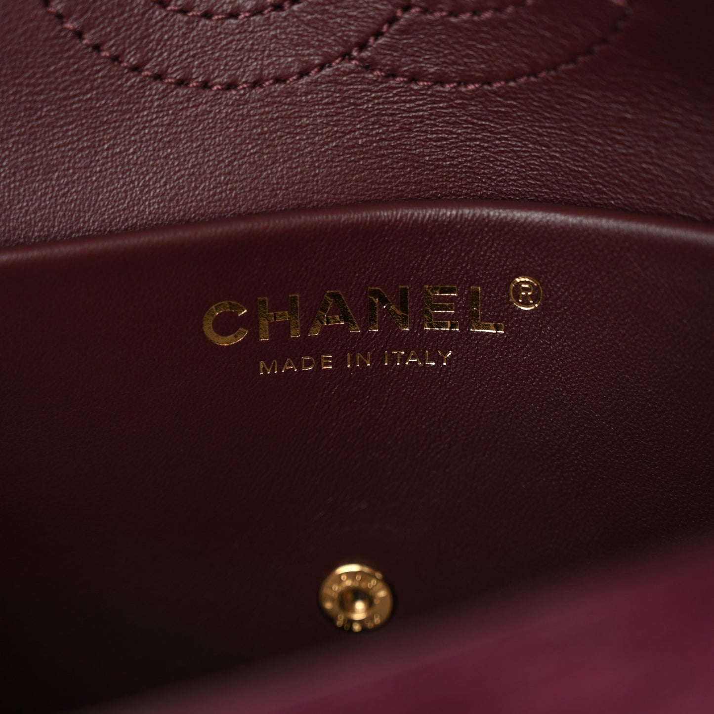 Suede Calfskin Mini Souplissimo Flap Burgundy