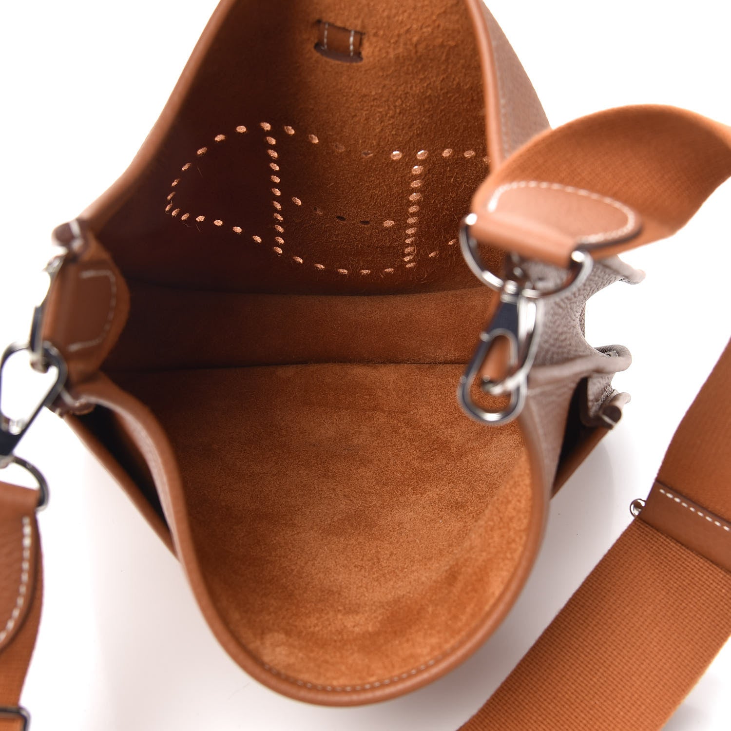 Hermes Taurillon Clemence Evelyne III PM Gold 5 of 9