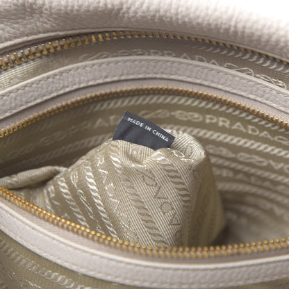 Prada Vitello Daino Top Handle Shoulder Bag Talco 7 of 12