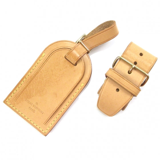 Vachetta Leather Luggage Tag & Loop