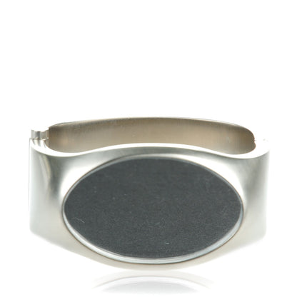 Chanel Metal CC Mirror Cuff Silver 1 of 6