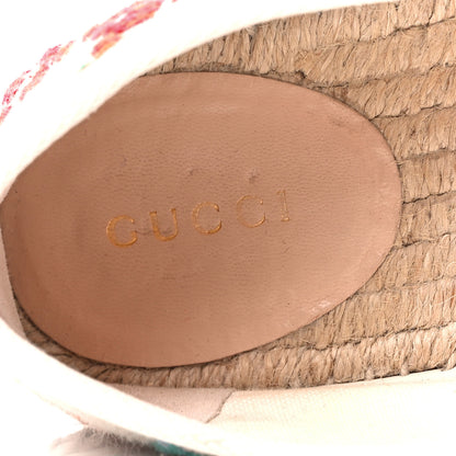 Gucci Linen Psychedelic Mini GG Monogram Espadrilles 38 Multicolor Mystic White 9 of 11