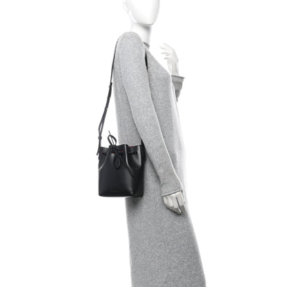 Mansur Gavriel Vegetable Tanned Calfskin Mini Mini Bucket Bag Black Flamma 2 of 10