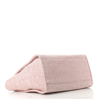Chanel Straw Lurex Medium Deauville Tote Pink 4 of 11