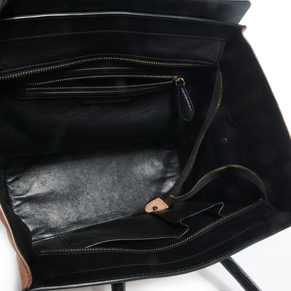 Celine Satin Calfskin Mini Tri-Color Luggage Beige 6 of 10