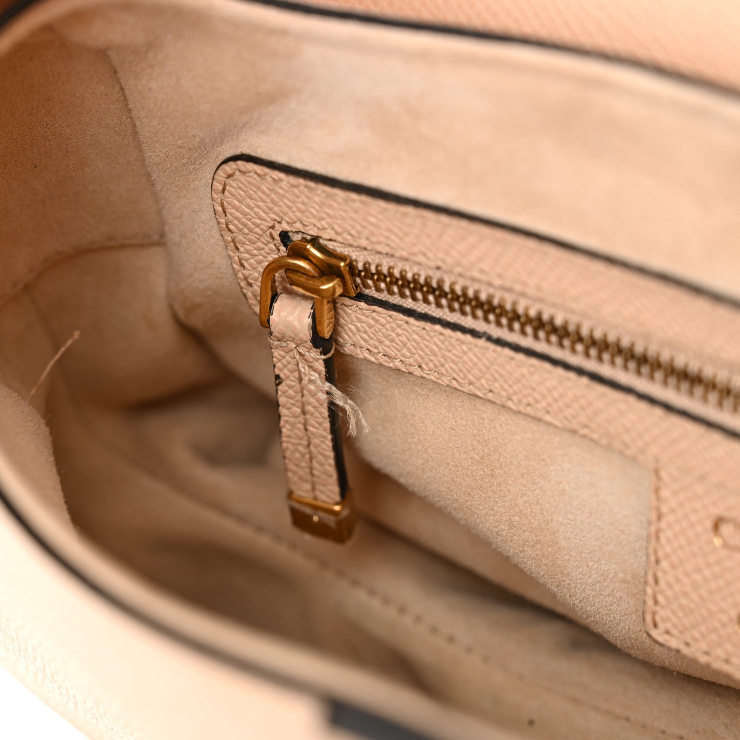 Christian Dior Grained Calfskin Saddle Bag With Strap Warm Taupe