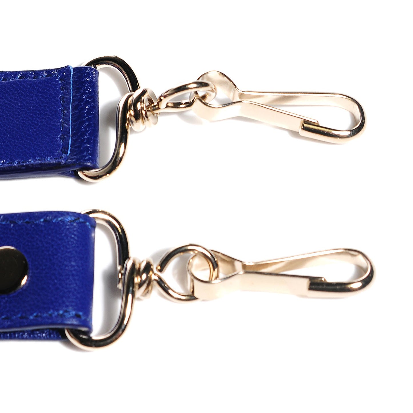 Chevre Gold Metallic Edge Hardware Velo Bleu Roi