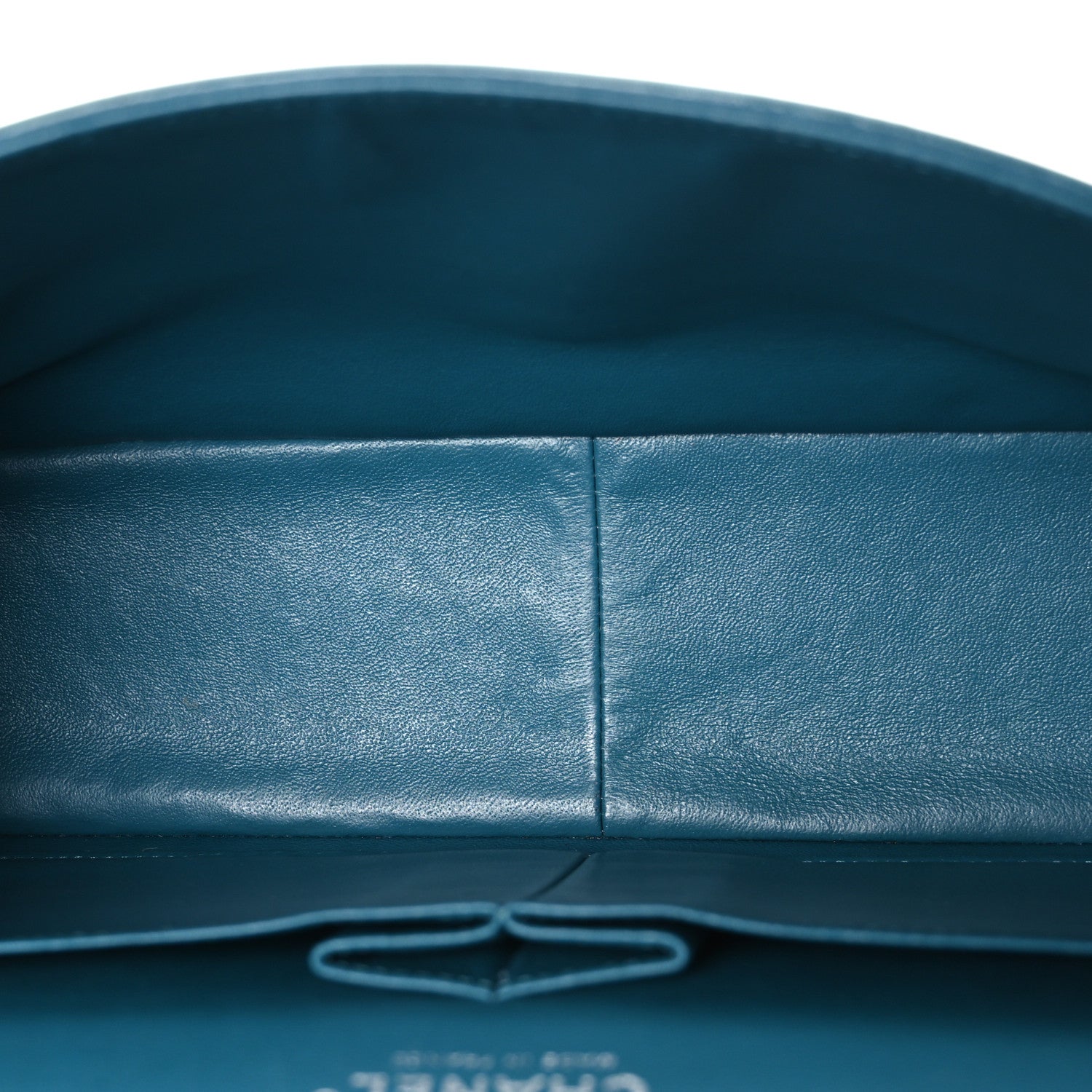Chanel Lambskin Quilted Jumbo Double Flap Turquoise 5 of 10