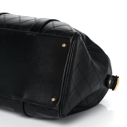 Chanel Calfskin Stitched CC Boston Black 10 of 16