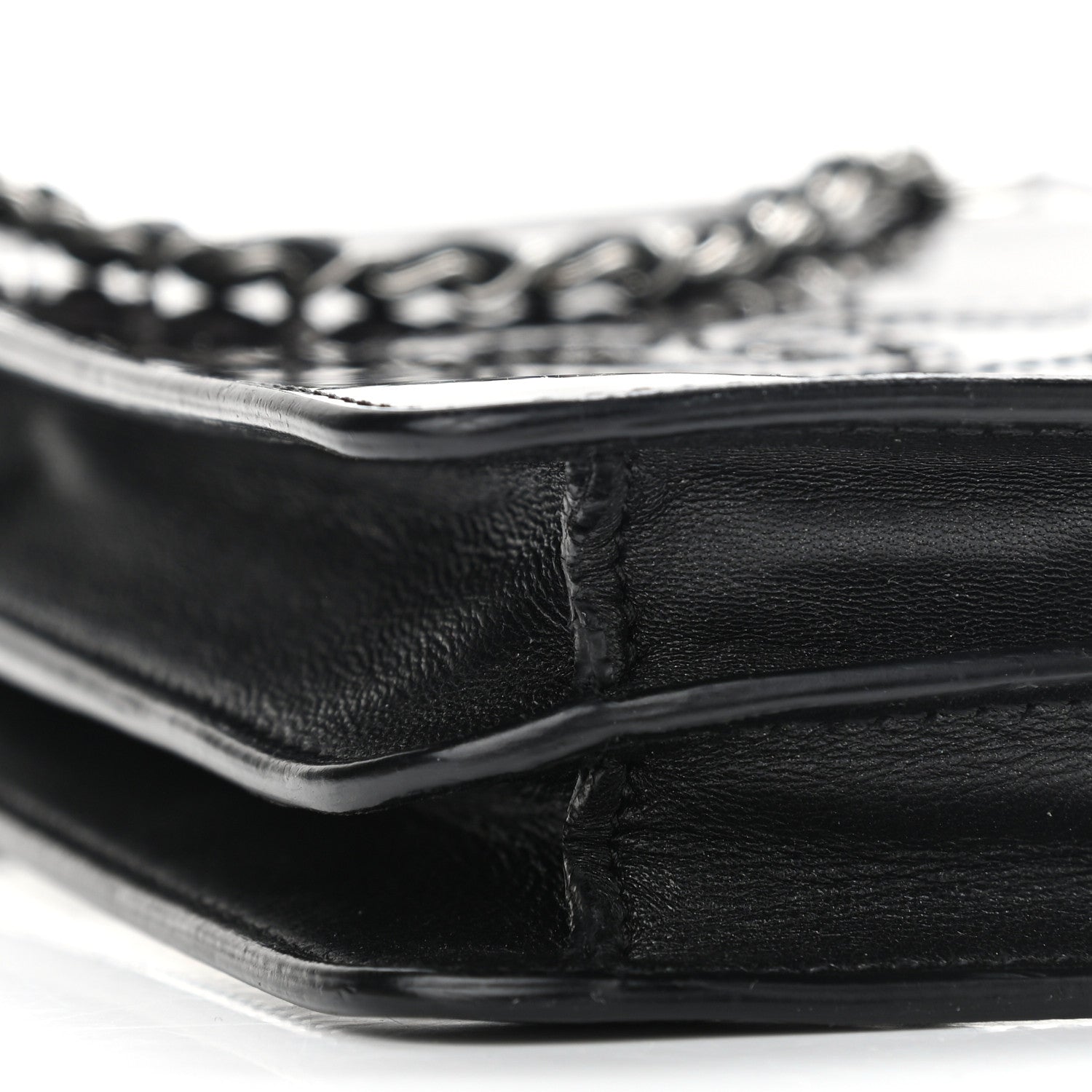 Chanel Patent CC Phone Holder Crossbody Black 11 of 14