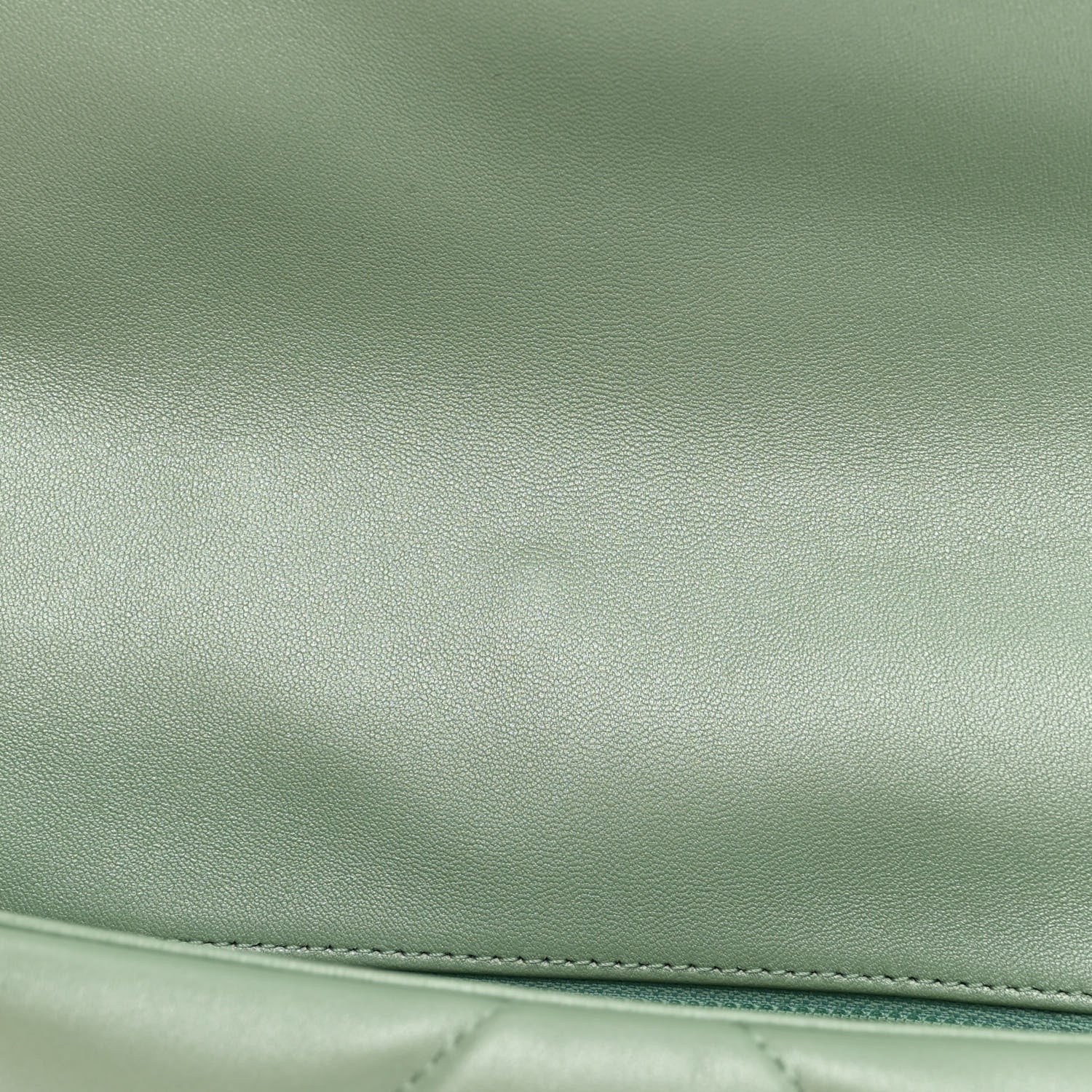 Chanel Shiny Lambskin Quilted Medium Chanel 19 Flap Light Green 12 of 12