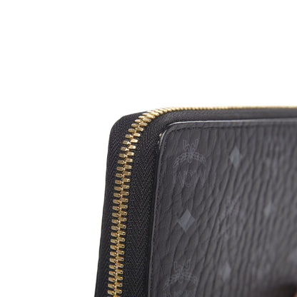 MCM Visetos Large Zip Around Wallet Black 9 of 9