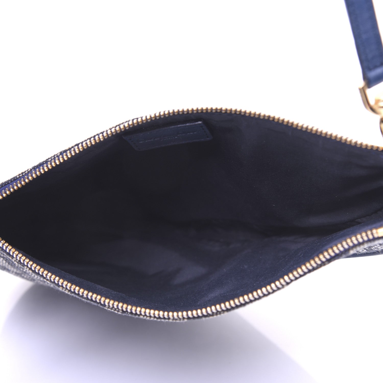 Christian Dior Monogram Mini Saddle Pochette Navy 5 of 11