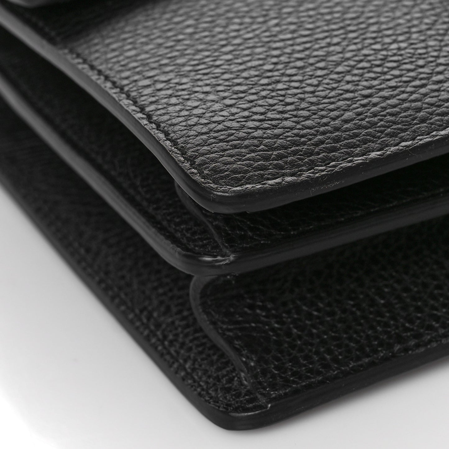 Pebbled Calfskin Small Dionysus Shoulder Bag Black