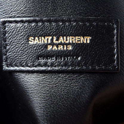 Saint Laurent Calfskin Y Quilted Monogram Small Loulou Chain Satchel Dark Beige 6 of 8