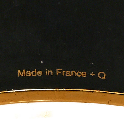 Hermes Enamel Printed Extra Wide Balcons du Guadalquivir Bracelet 65 Black 5 of 5