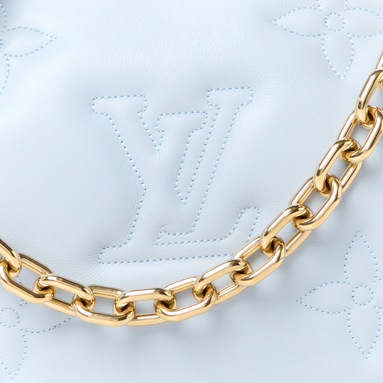 Louis Vuitton Calfskin Bubblegram Over The Moon Ice Blue 7 of 9