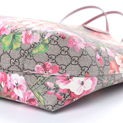 Gucci GG Supreme Monogram Blooms Medium Reversible Tote Beige Multicolor Dry Rose 7 of 8
