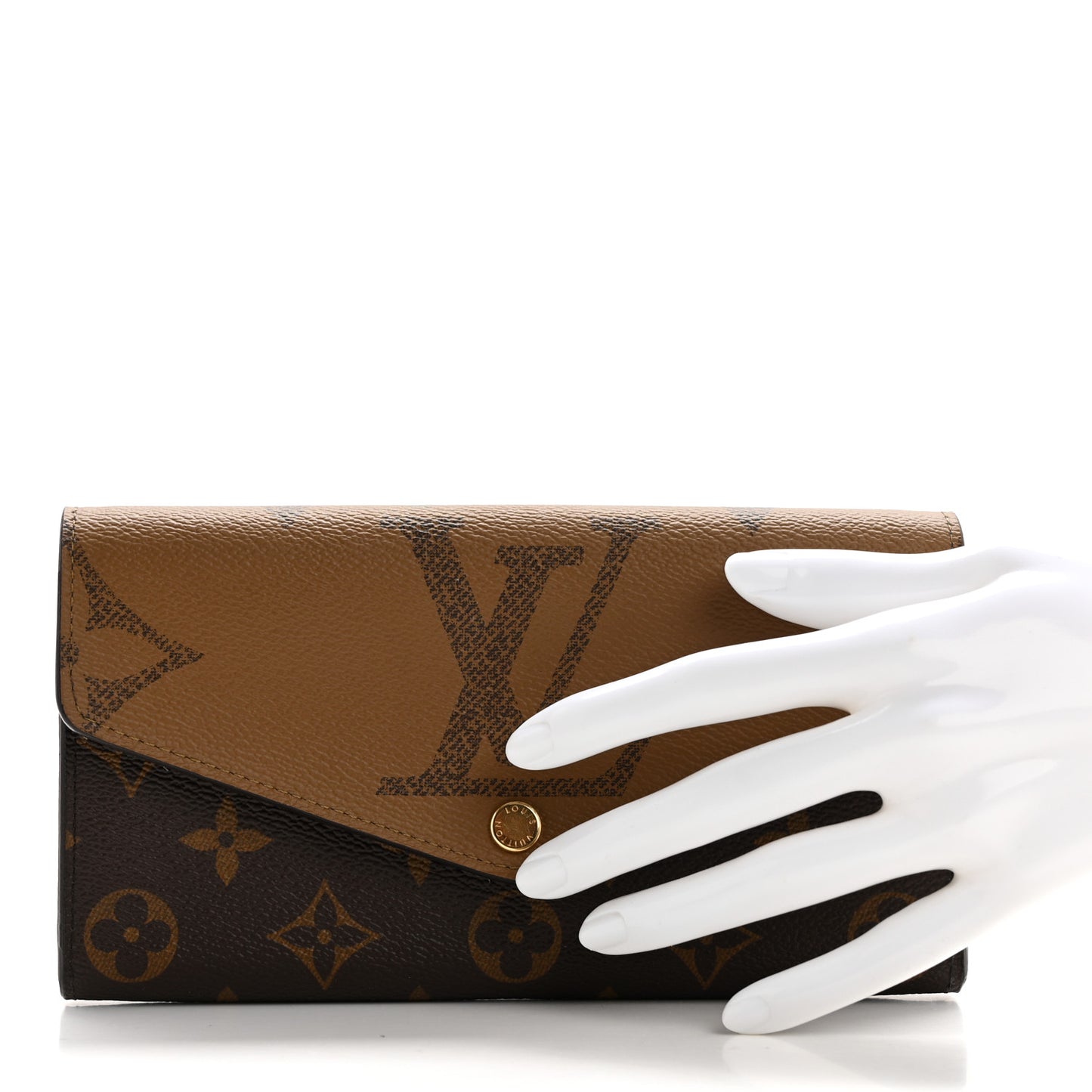 Reverse Monogram Giant Sarah Wallet