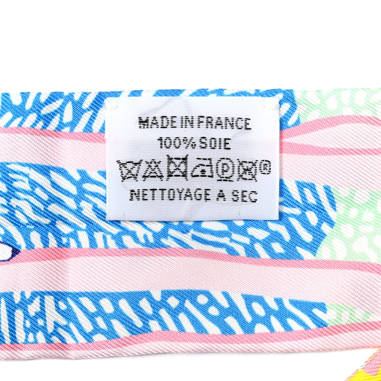 Silk En Liberte Twilly Rose Vert Bleu