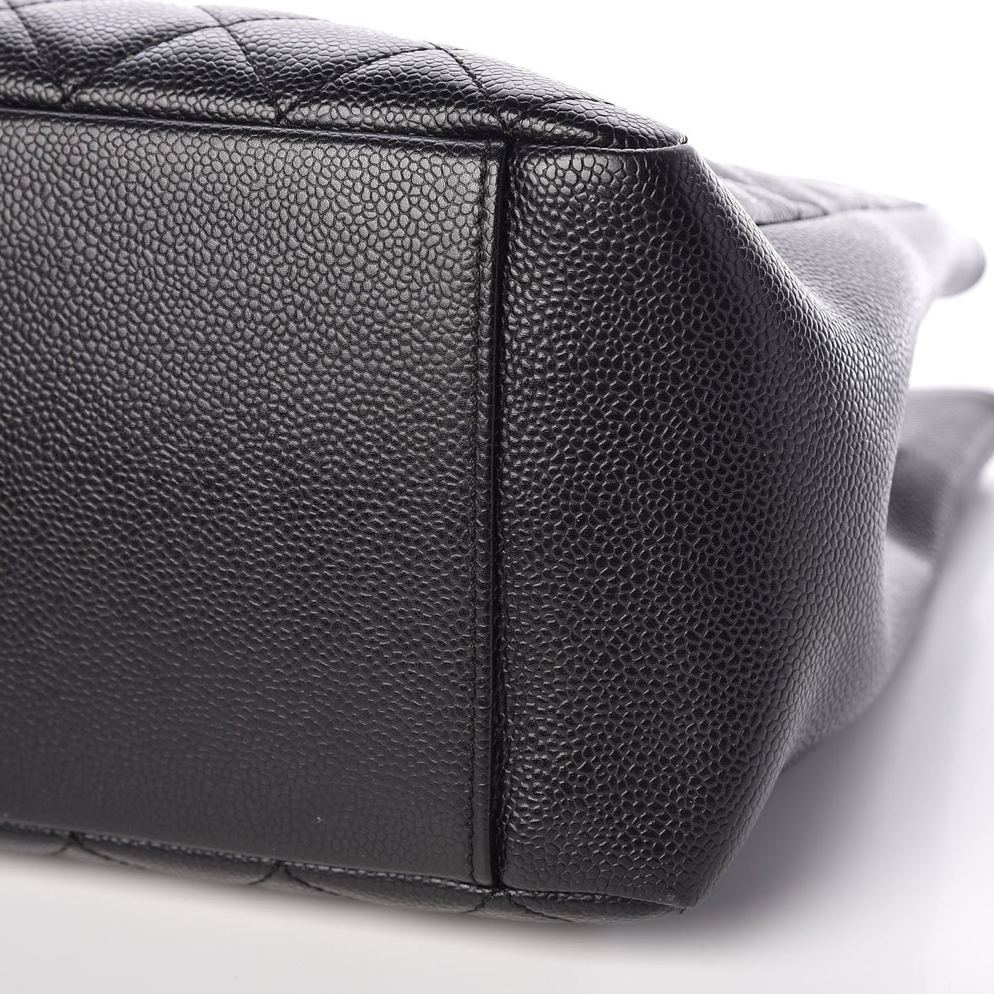 Caviar Quilted Grand Shopping Tote GST Black