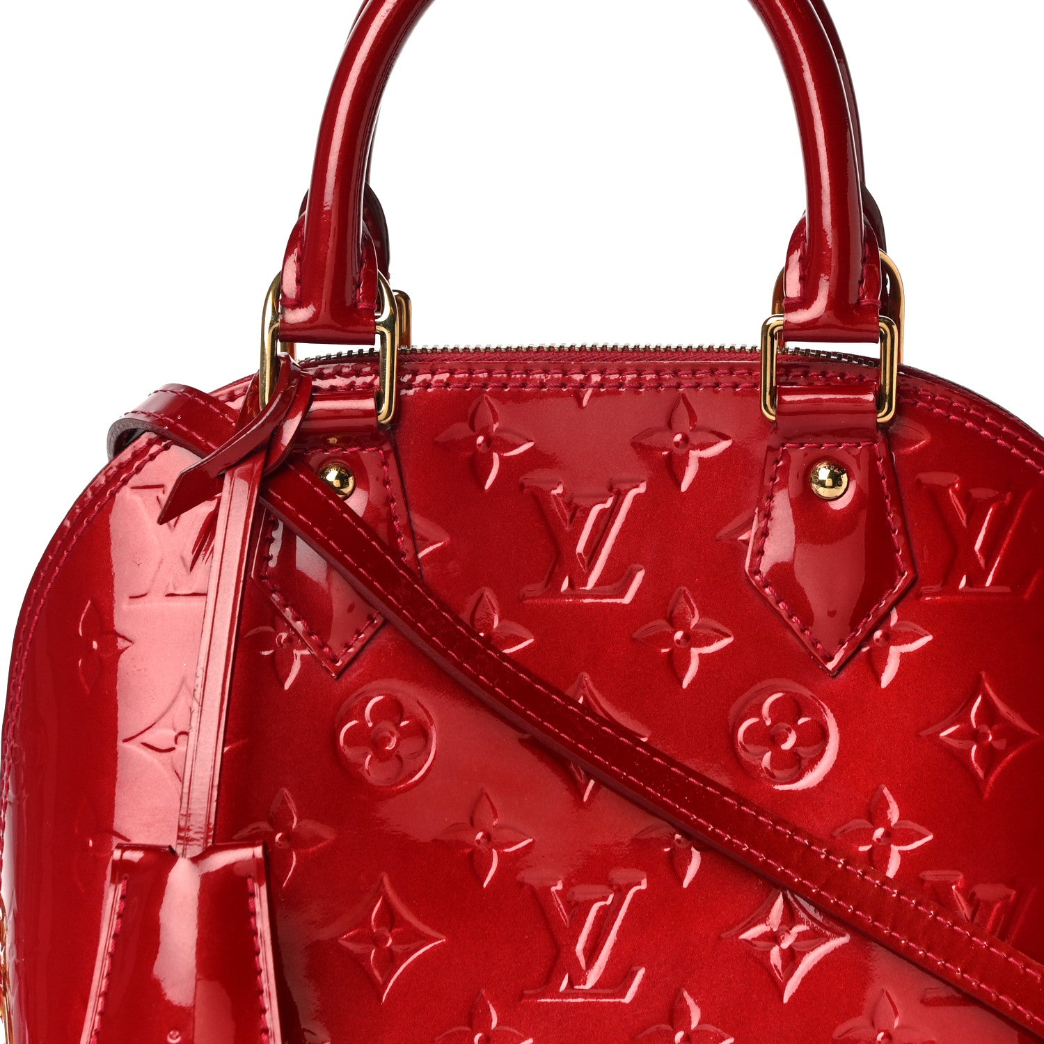 Louis Vuitton Vernis Alma BB Pomme D'Amour 7 of 11