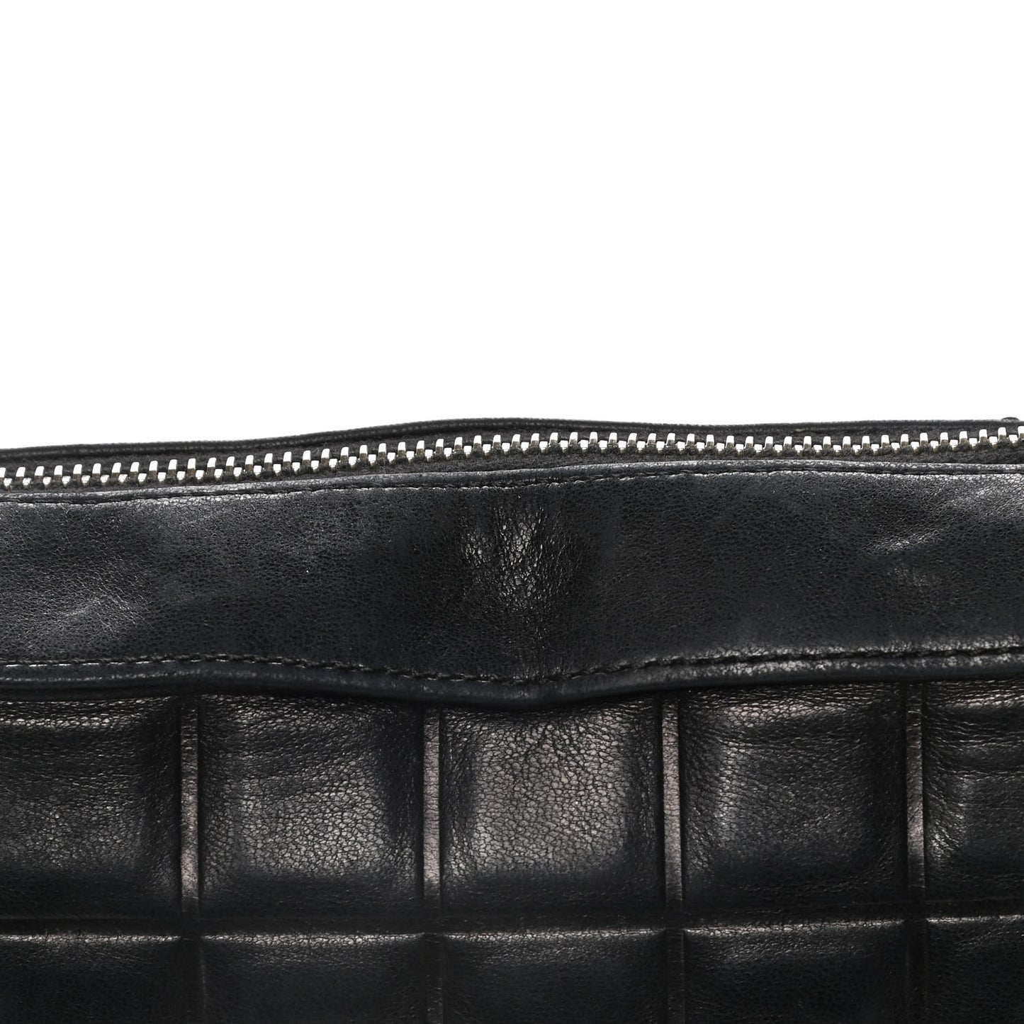 Lambskin Quilted Small Chocolate Bar Shoulder Bag Black