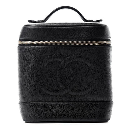 Chanel Caviar Cosmetic Vanity Bag Black 1 of 8