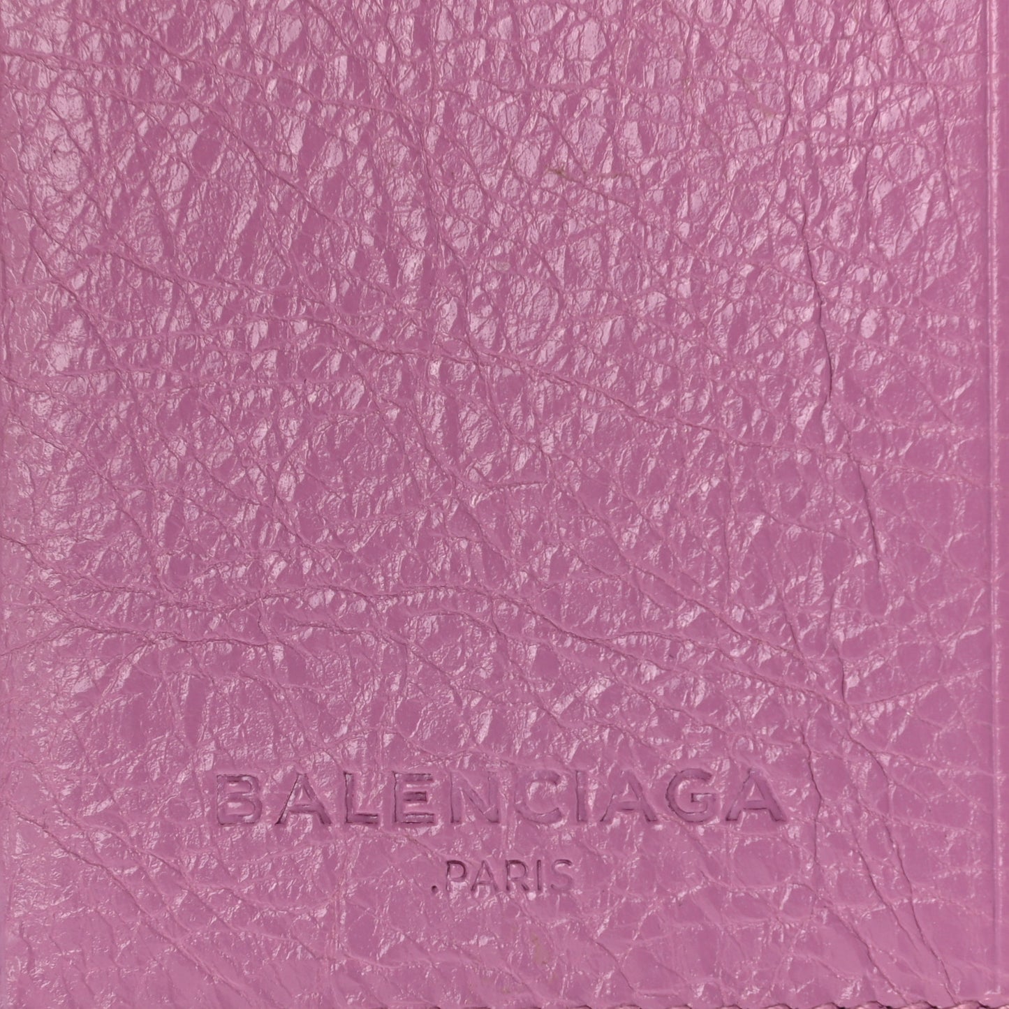 Agneau Classic Hardware Card Case Rose Berlingot